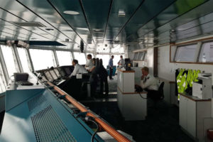 Brücke der Scandlines-Fähre Berlin. Foto: Ole Rene Plume / Kreuzfahrtpiraten