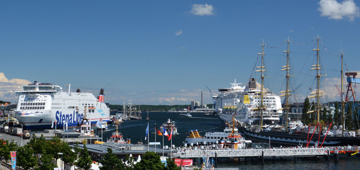 Seehafen Kiel zur Kieler Woche 2014. Foto: Seehafen Kiel