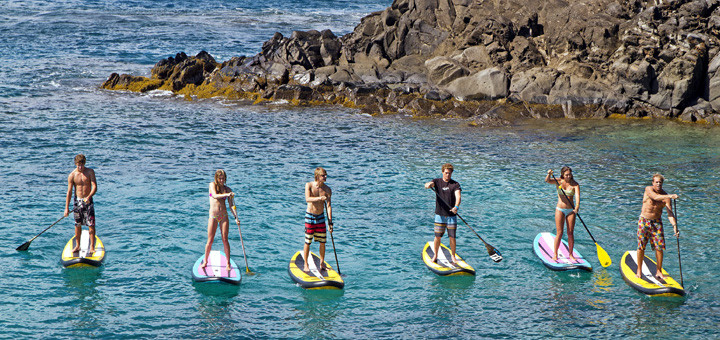 Stand-Up-Paddling mit AIDA. Foto: AIDA Cruises