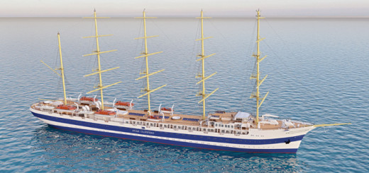 Modell des Star Clipper Neubaus. Foto: Star Clippers