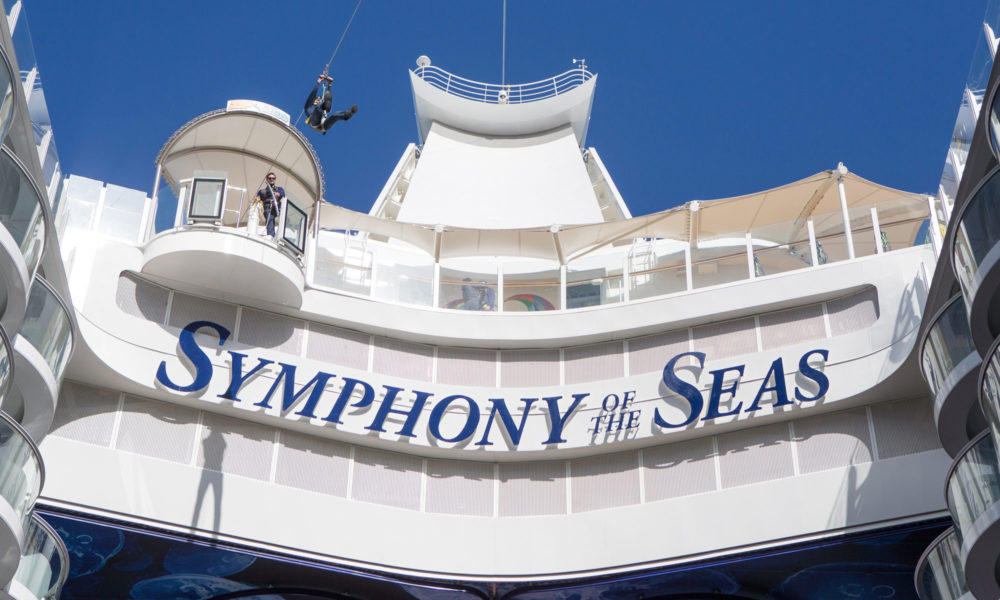 Zip Line der Symphony of the Seas. Foto: Royal Caribbean International